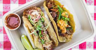 Taqueria Chingon signature dishes Al Pastor Taco (with pineapple-habanero salsa)Crispy Tripa TacoCarne Asada Taco﻿﻿